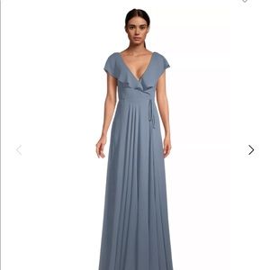 NWT Bill Levkoff bridesmaid dress in color slate. No alterations done
